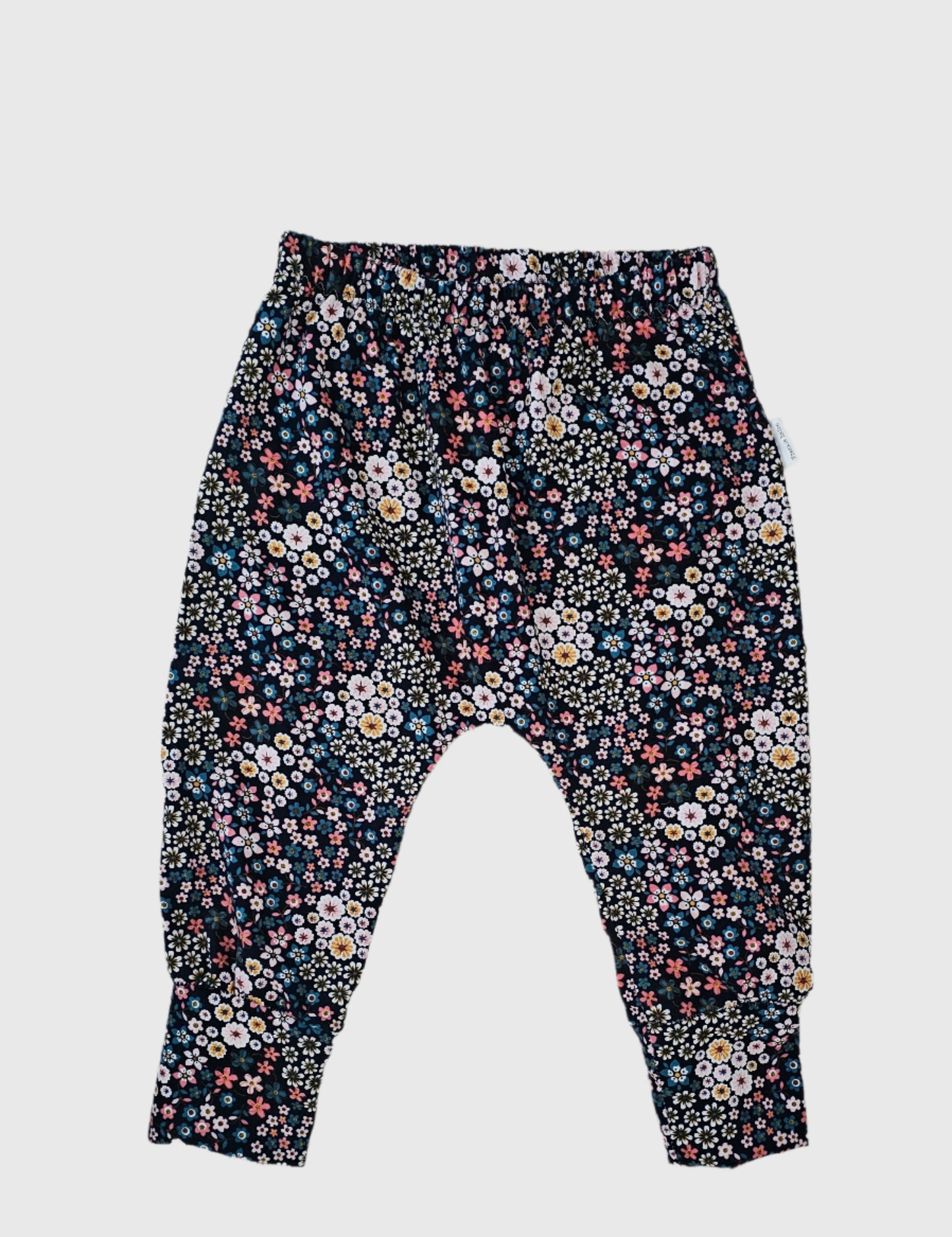 Frankie Raine Organic Cotton Harem Pants - Ditsy Floral