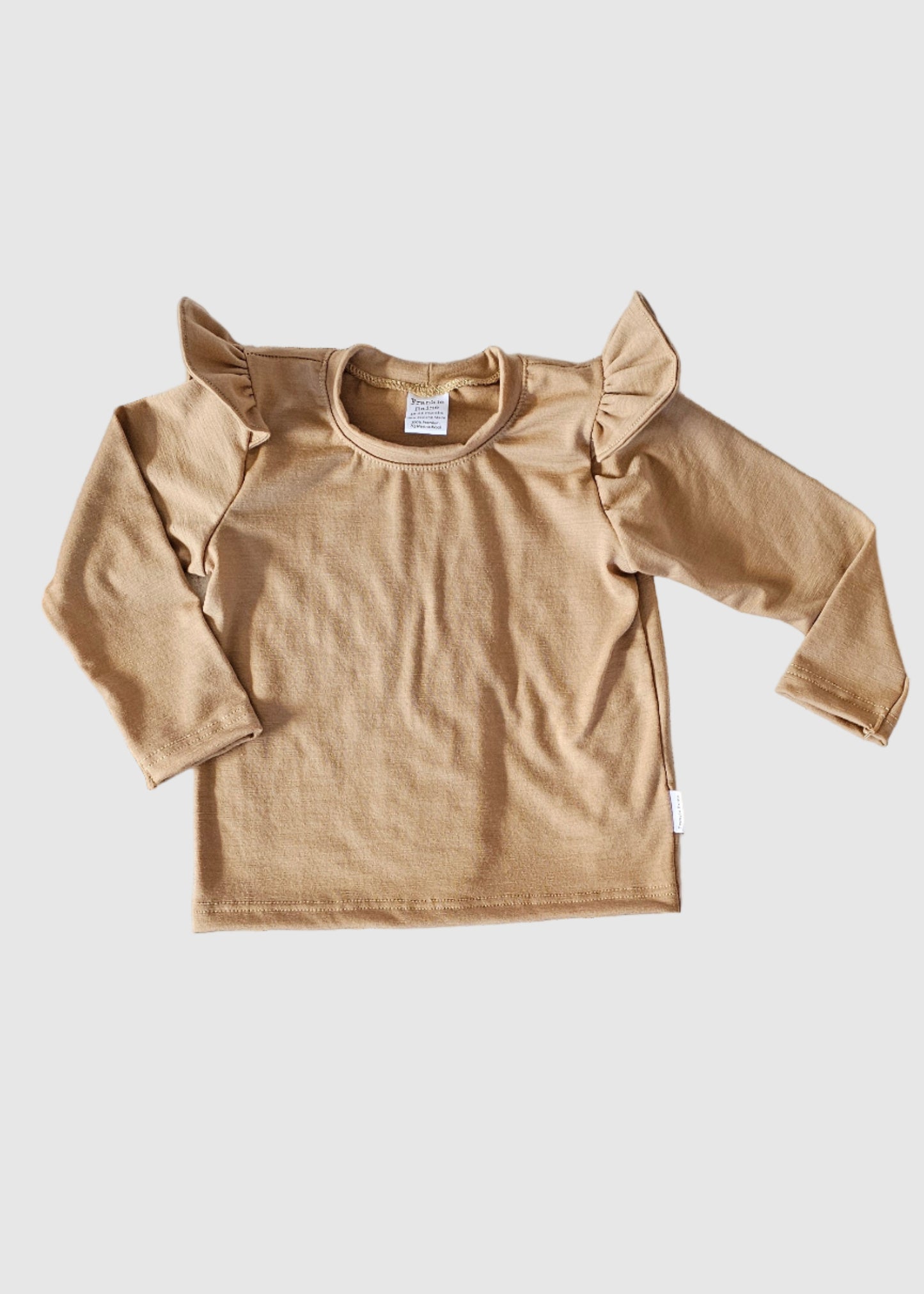 Frankie Raine ZQ Merino Flutter Sleeve Tee - Biscotti