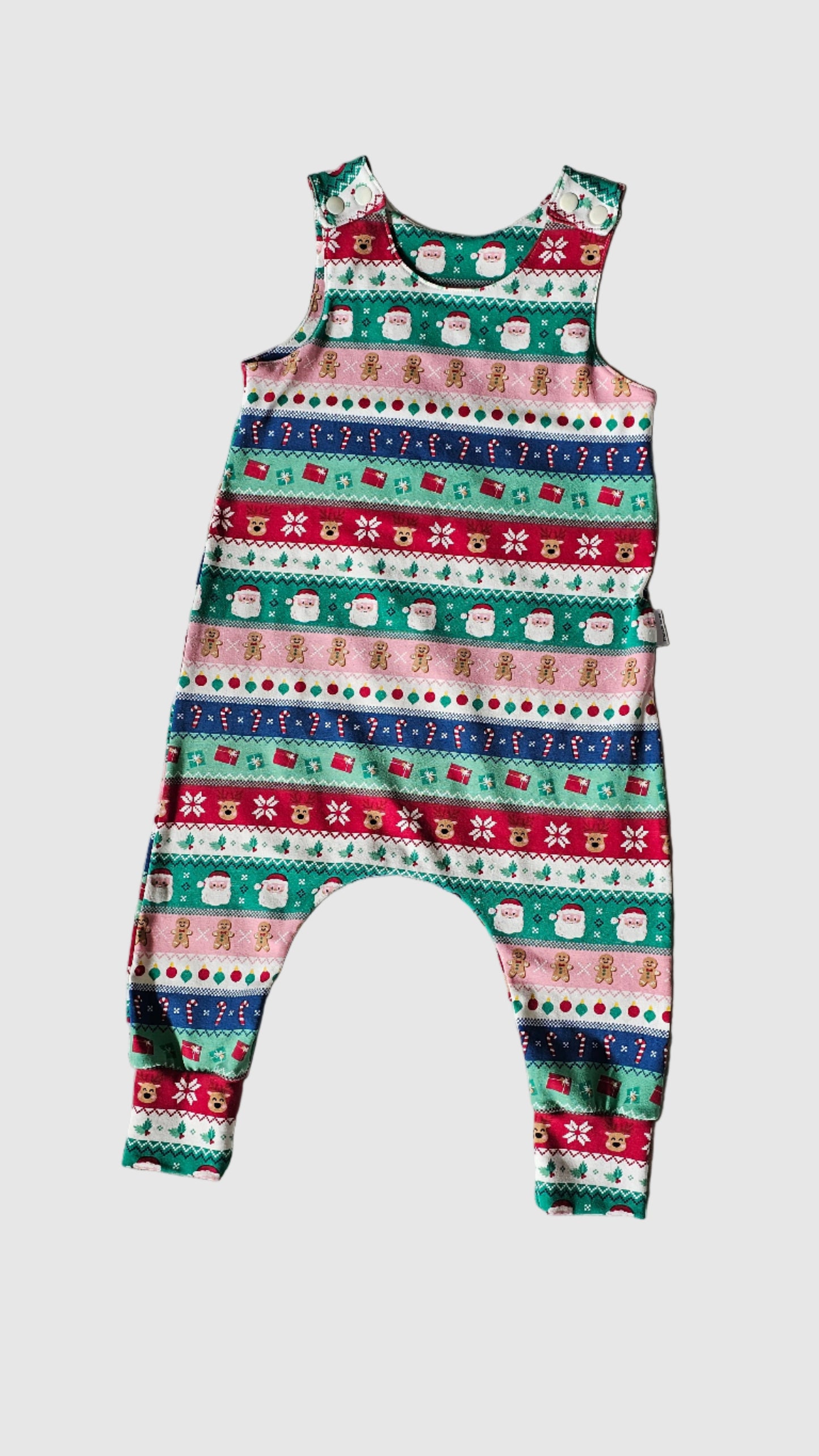 Frankie Raine Retro Nordic Stripe Harem Romper