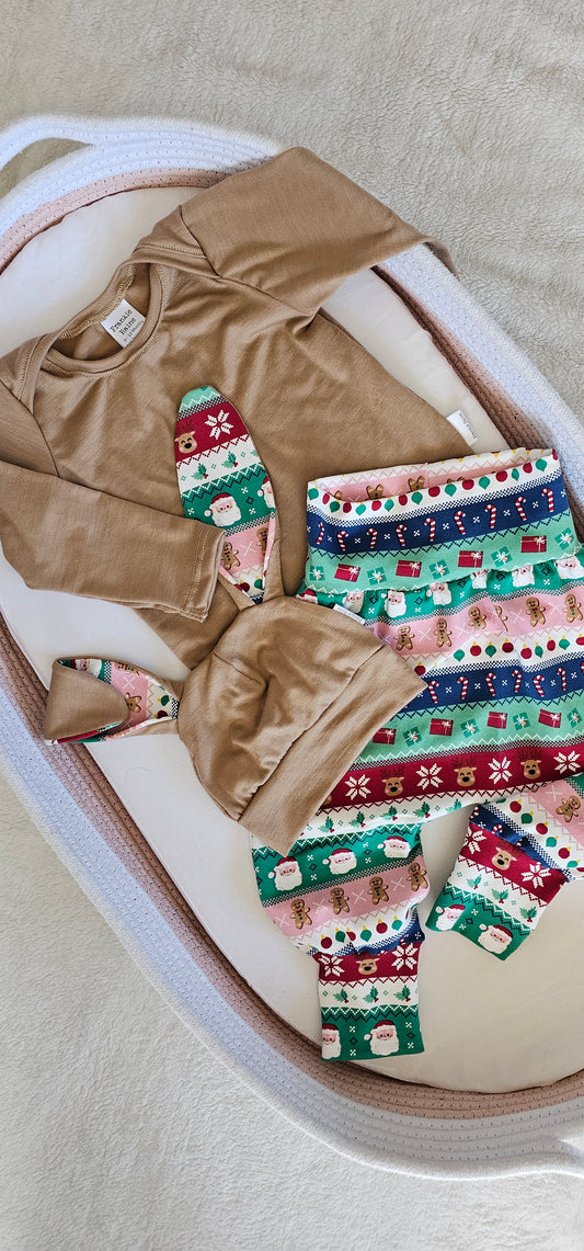 Frankie Raine Retro Nordic Stripe Harem Pants