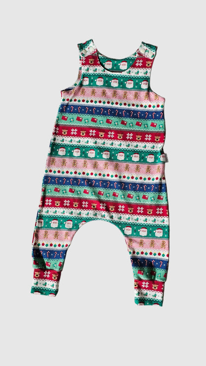 Frankie Raine Retro Nordic Stripe Harem Romper