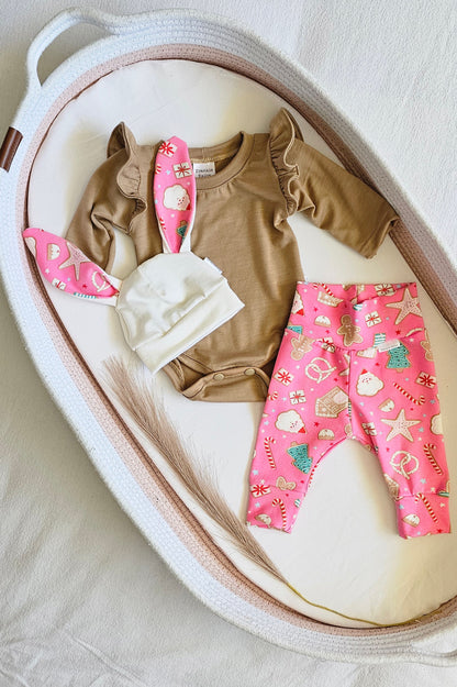 Frankie Raine ZQ Merino Flutter Sleeve Bodysuit - Biscotti