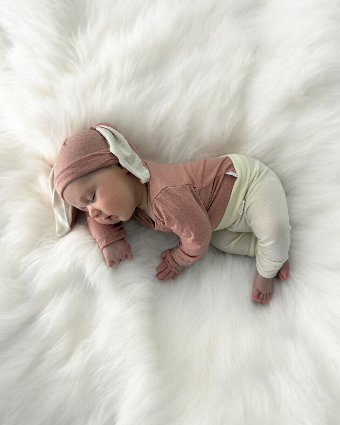 Frankie Raine Merino Baby Bunny Hat